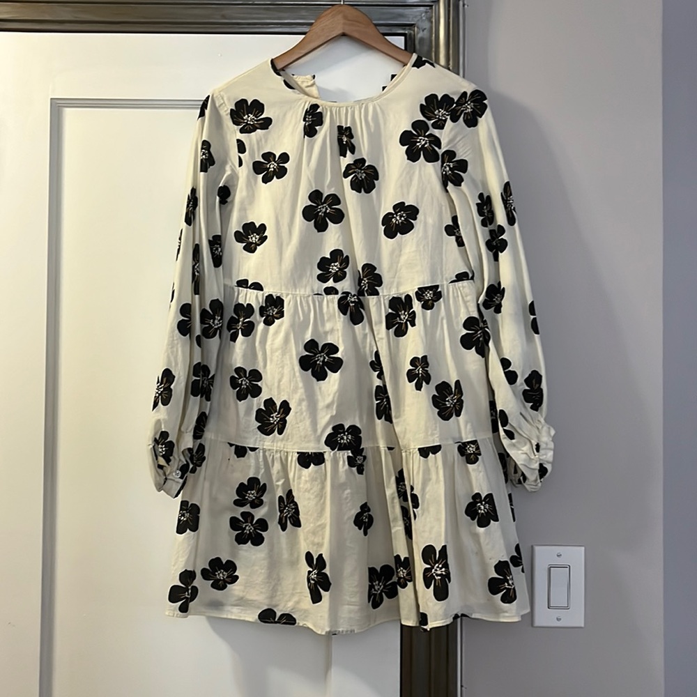 Who What Wear - black and white floral dress